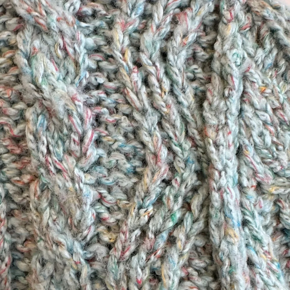 One Girl Who Teal Cable-Knit Button Front Cardigan - Picture 4 of 4